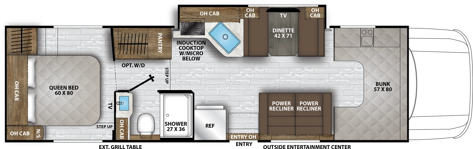 Entourage 320LV Floorplan